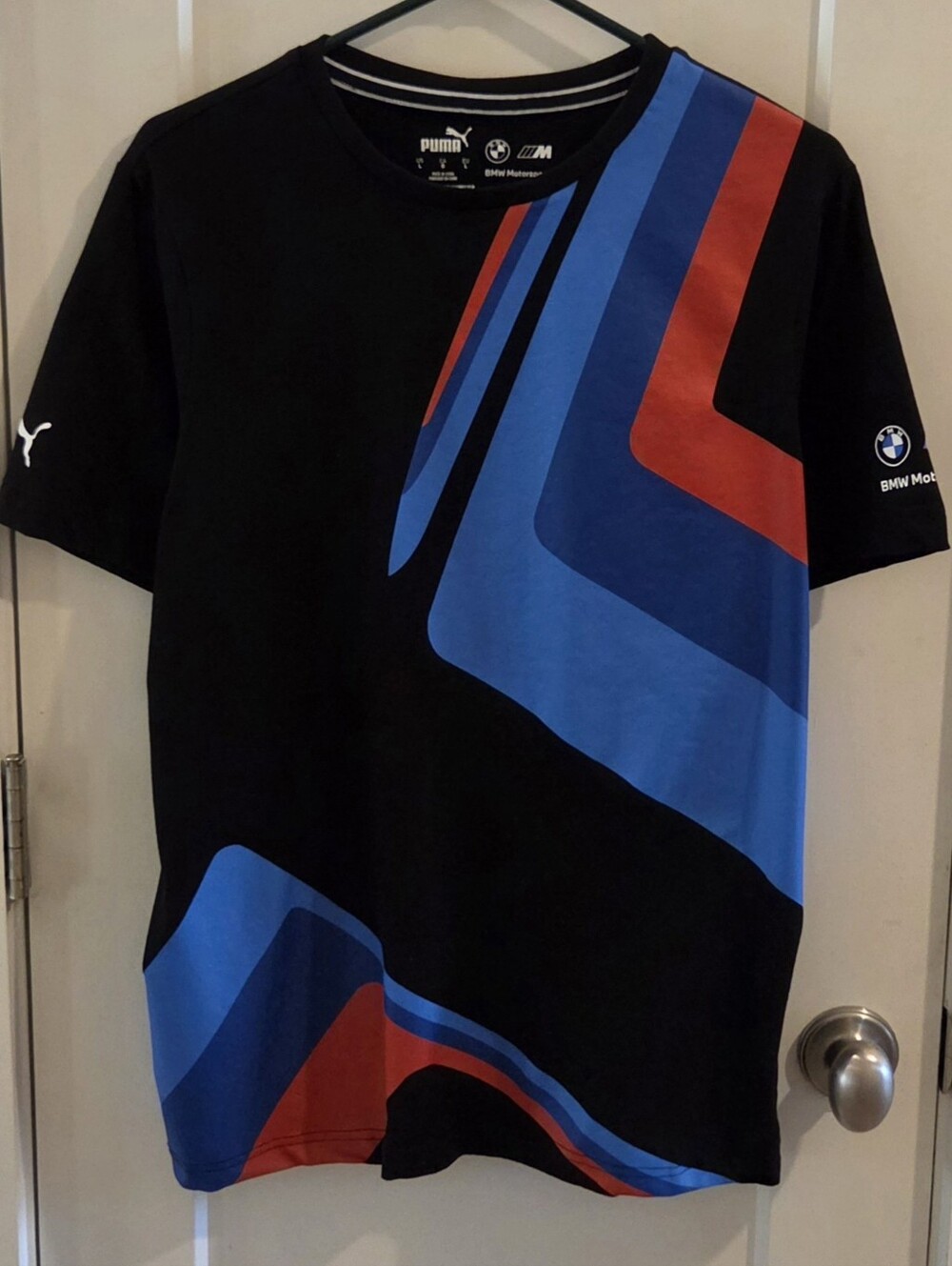 NWOT Puma BMW Motorsports M3 Cotton T-Shirt Black, Blue,, & Red - Size Large